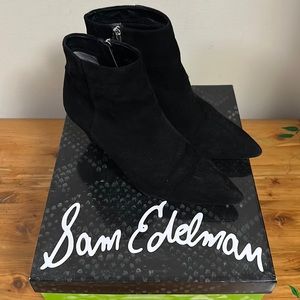 Sam Edelman black suede bootie